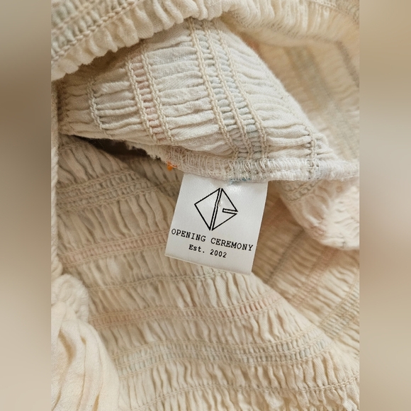 Opening Ceremony Smocked Ruffle Hem Dress Size M - Picture 11 of 11